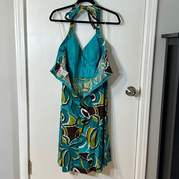 Turquoise Halter dress - Picture 4 of 5